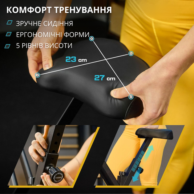Велотренажер Trex Sport TX-320XB FLIX черный. Магнитный, складной, компактный, для дома - изображение 6