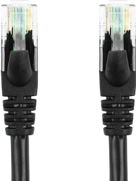 Patchcord Accura Cat 6 UTP 1 m Black (ACC2323) - obraz 2
