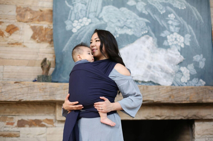 Слінг-шарф Boba Wrap Navy Blue (896921002649) - зображення 6