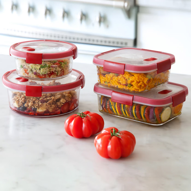 Pojemnik na żywność Curver Smart Cook prostokątny 0.9 l (3253920114006) - obraz 6