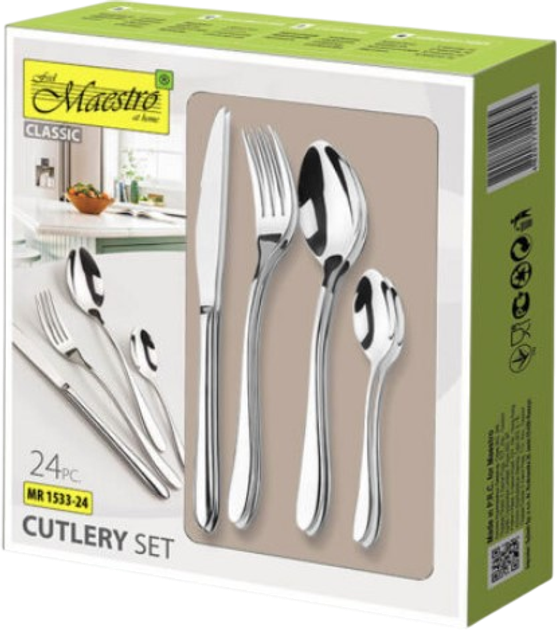 Zestaw sztućców Maestro 24 elementy (4820096551288) - obraz 3