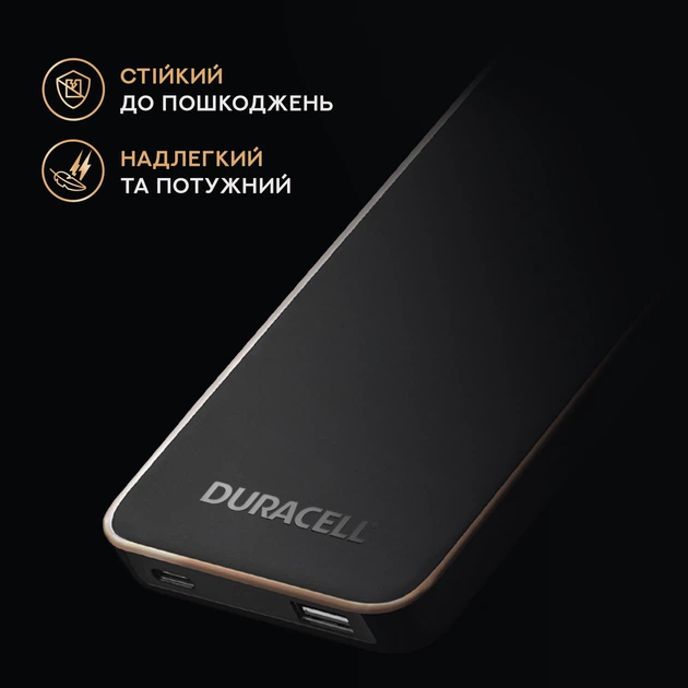 УМБ Duracell Charge Plus 10000 mAh 15W Black (DRPB3009A) - зображення 9