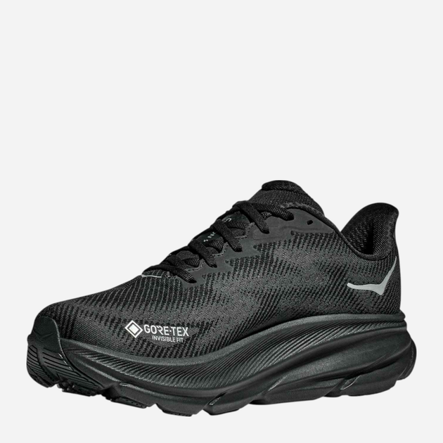 Чоловічі кросівки для бігу з Gore-tex HOKA ONE ONE Clifton 9 GORE-TEX 1141470-BBLC 43.5 (9.5US) Чорні (197634406848) - зображення 3