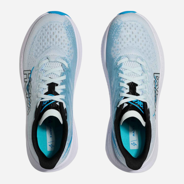Жіночі кросівки для бігу HOKA ONE ONE Mach 6 1147810-TNDR 40.5 (8.5US) Світло-блакитні (198605138263) - зображення 7