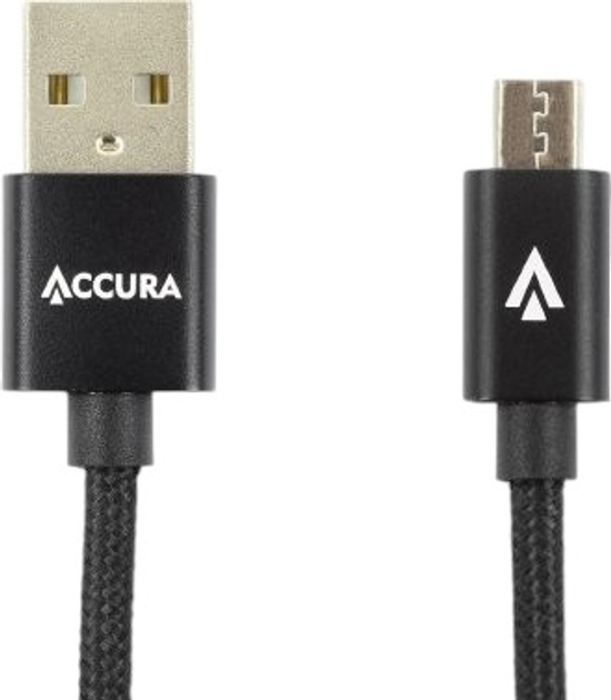 Кабель Accura USB 2.0 Type-A - micro-USB 1.5 m Black (5904726953396) - зображення 2