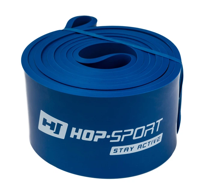 Еспандер-петля Hop-Sport 28-80 кг HS-L064RR синя гумова петля для тренувань - зображення 8