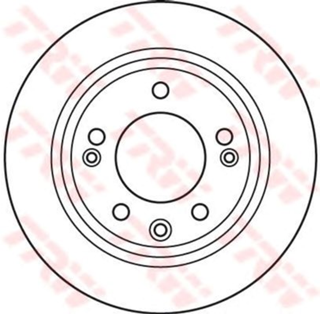 Гальмівний диск задній TRW (DF6123) - зображення 2