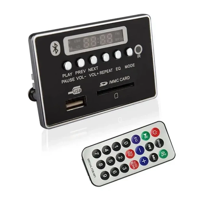 Аудиоплеер автомобильный 12В с Bluetooth 5.0 - USB, MP3 / WMA / WAV / APE, магнитола - изображение 5