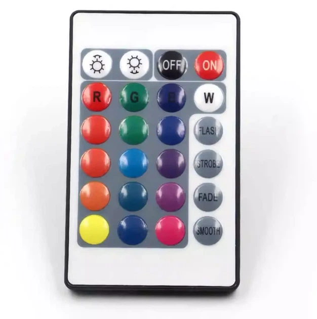 USB-контроллер RGB для LED-ленты, контроллер для светодиодной ленты, диммер, 5-24В, 6А, 24-кнопочный, 1 метр - изображение 3