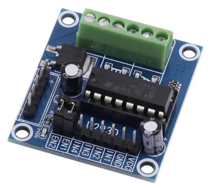 Драйвер двигателя L293D Mini 4х-канальный для 2х серво / 4х обычных DC двигателей 25В 600мА на каждый канал - изображение 2