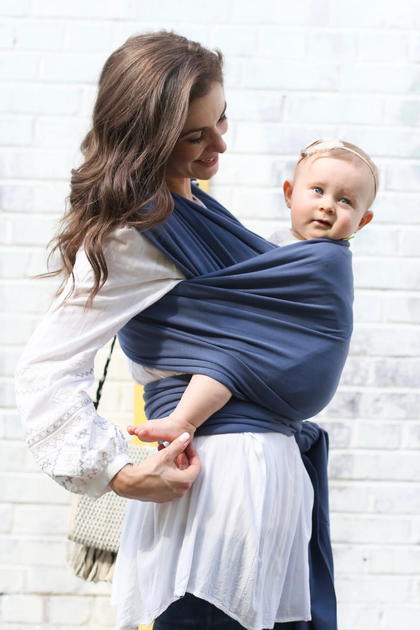 Слінг-шарф Boba Classic Wrap Vintage Blue (854086005707) - зображення 2