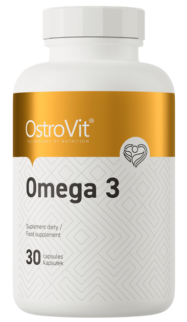 Жирні кислоти омега 3 OstroVit Omega 3 30 капс - Фото 1 Жирні кислоти омега 3 OstroVit Omega 3 30 капс - зображення 1