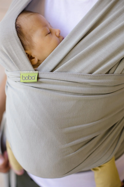 Chusta do noszenia dziecka Boba Wrap Serenity Light Grey (854086005660) - obraz 8