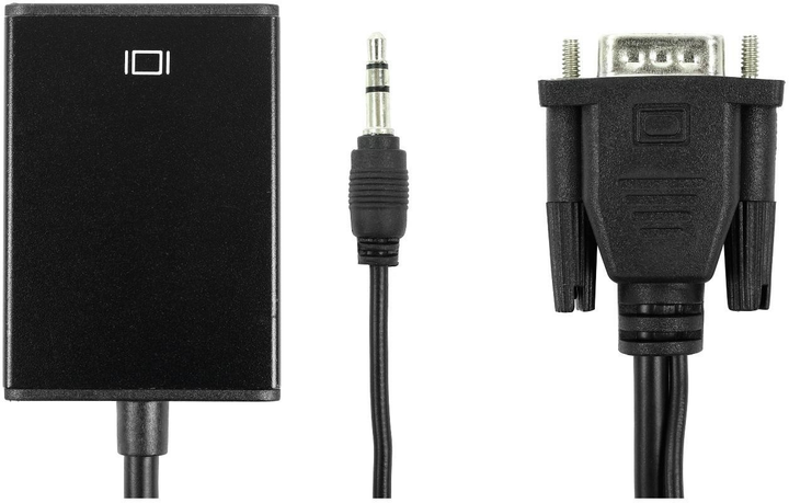 Adapter Accura VGA + minijack - HDMI 0.2m Black (5907629219828) - obraz 2