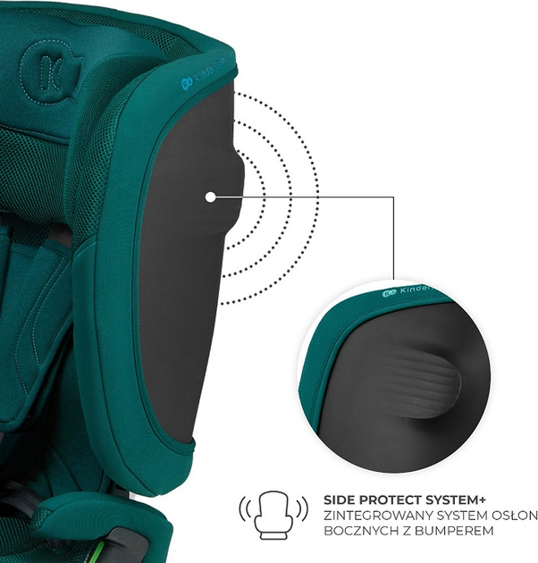 Fotelik samochodowy Kinderkraft Fix2Go i-Size Green (KCFI2GO0GRE0000) - obraz 8