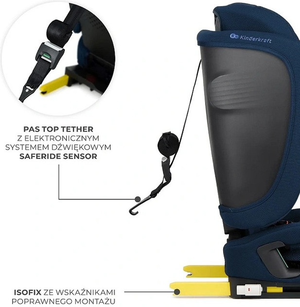 Автокрісло Kinderkraft Fix2Go i-Size Navy (KCFI2GO0NAV0000) - зображення 6