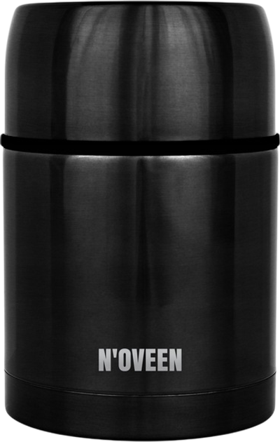 Термос для обіду Noveen чорний 600 мл (5902221623509) - зображення 1