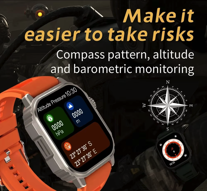 Смарт-годинник VHG TW11 Smart Watch 2.1” AMOLED, Black - изображение 3