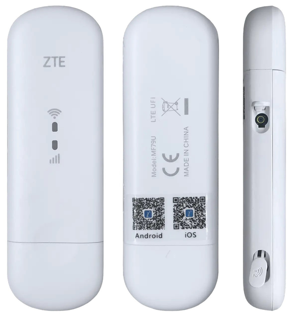 Набор ZTE MF79U: 4G USB Wi-Fi модем + 2 усиливающие антенны по 3 дБ - изображение 4