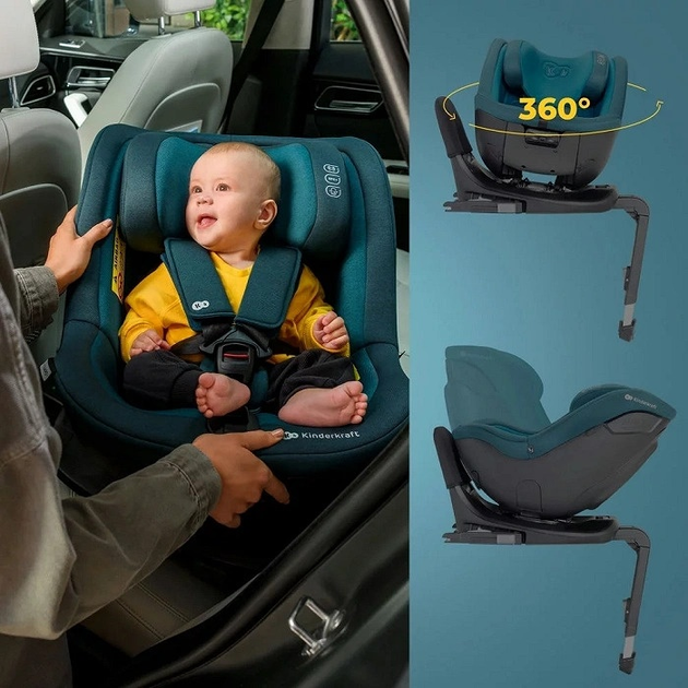 Автокрісло Kinderkraft I-GUARD i-Size Harbor Blue (KCIGUA00BLU0000) - зображення 6