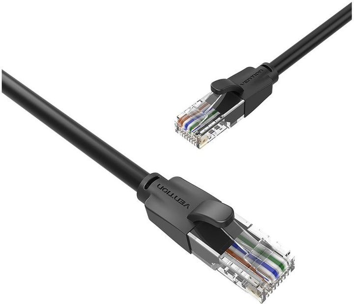 Patchcord Vention Cat 6 UTP 5 m Black (6922794741089) - obraz 4
