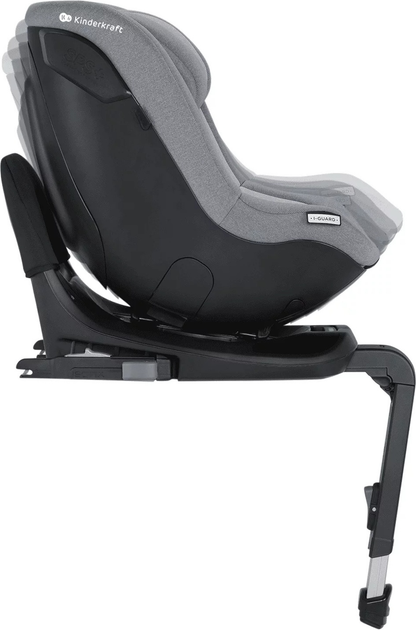 Fotelik samochodowy Kinderkraft I-GUARD PRO i-Size Cool Grey (KCIGUAPRGRY0000) - obraz 3