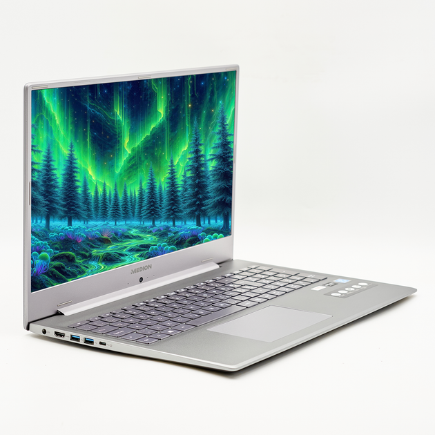 Ноутбук 17,3" Medion (Lenovo Group) Akoya E17201 Intel RAM 8 ГБ SSD 512 ГБ Intel Graphics Метал FullHD IPS б/в Win10 (4411) - изображение 2