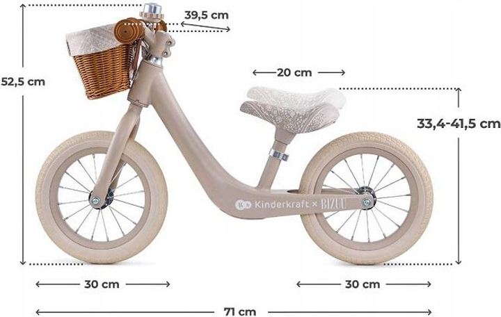 Біговел Kinderkraft Rapid 2 Dune Whisper Bizuu (KRRAPI02BEGBI00) (5902533927906) - зображення 4