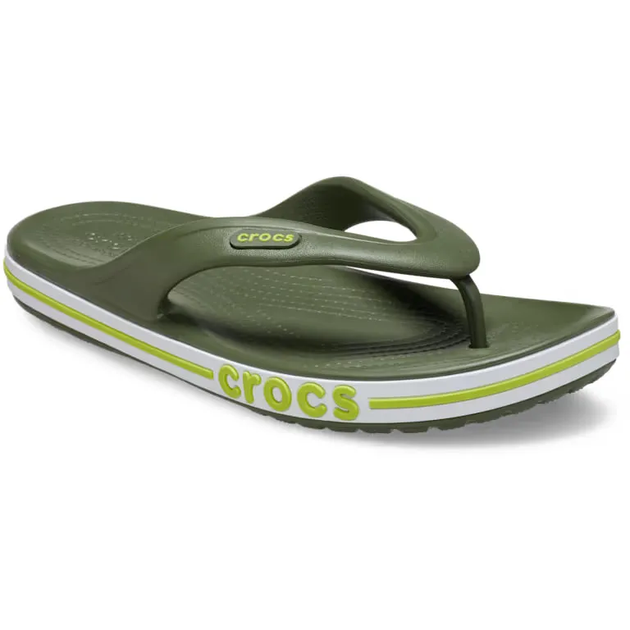 Крокс в'єтнамки Баябенд Зелені Crocs Bayaband Flip Army Green (42-43, зелений) - зображення 3