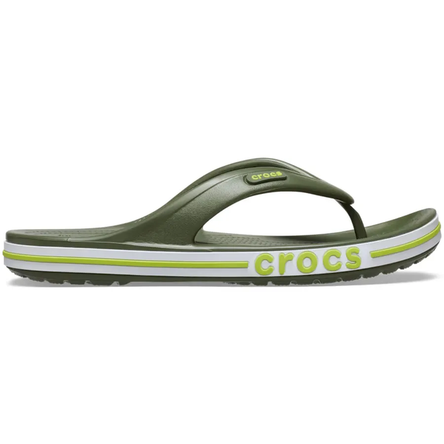 Крокс в'єтнамки Баябенд Зелені Crocs Bayaband Flip Army Green (42-43, зелений) - зображення 4