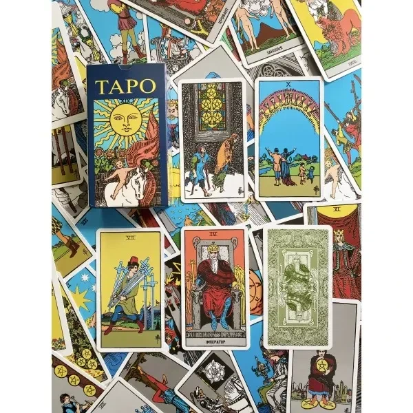 Карты Таро Райдера-Уэйта Солнце 78 карт с пособием Украинская версия - изображение 8