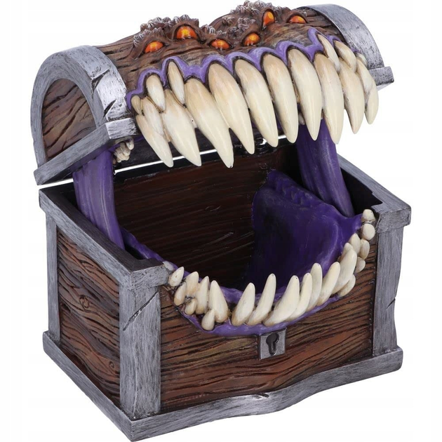 Skrzynka do przechowywania Nemesis Now Dungeons & Dragons Mimic Dice Box 11.3 cm (0801269142636) (955555911926960) - Outlet - obraz 1