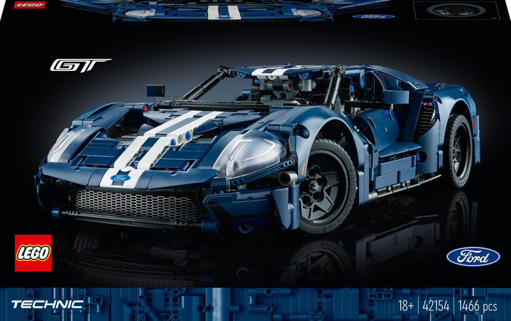 Zestaw klockow Lego Technic Ford GT 2022 1466 elementow (42154) (955555909290130) - Outlet - obraz 1