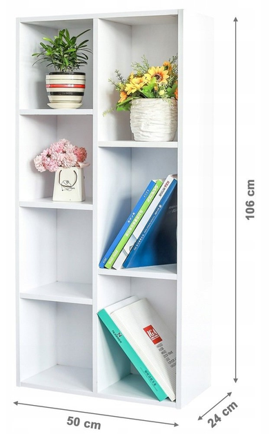 Стелаж  для книг Modern Home WYJ-071 106 x 50 x 24 см Білий (5903089067320)   - зображення 5