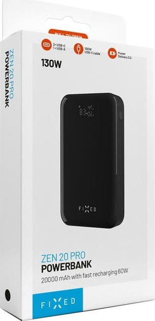 УМБ FIXED Zen 20 Pro 20000 mAh 130W Black (8591680161928) - зображення 11
