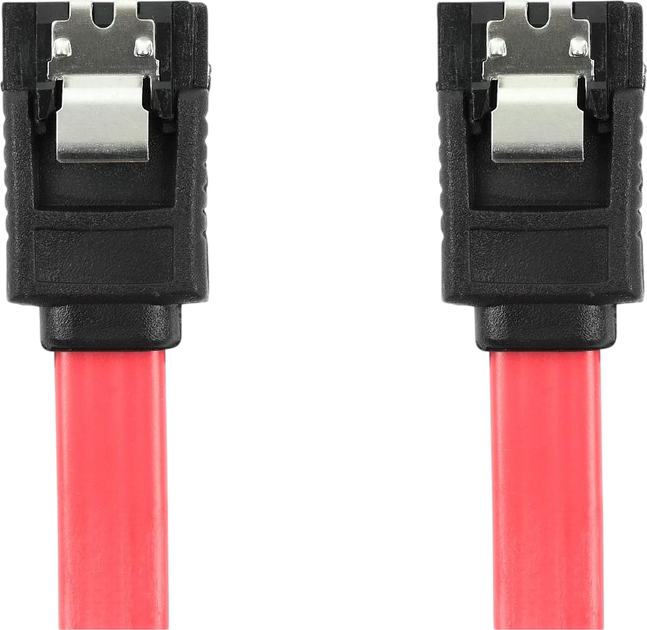 Kabel Accura SATA III - SATA III 0.3 m Red (ACC2201) - obraz 1