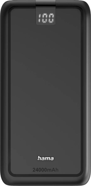 Powerbank Hama Performance 24 24000 mAh 15W Anthracite (4047443514738) - obraz 1