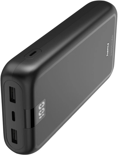 Powerbank Hama Performance 24 24000 mAh 15W Anthracite (4047443514738) - obraz 2