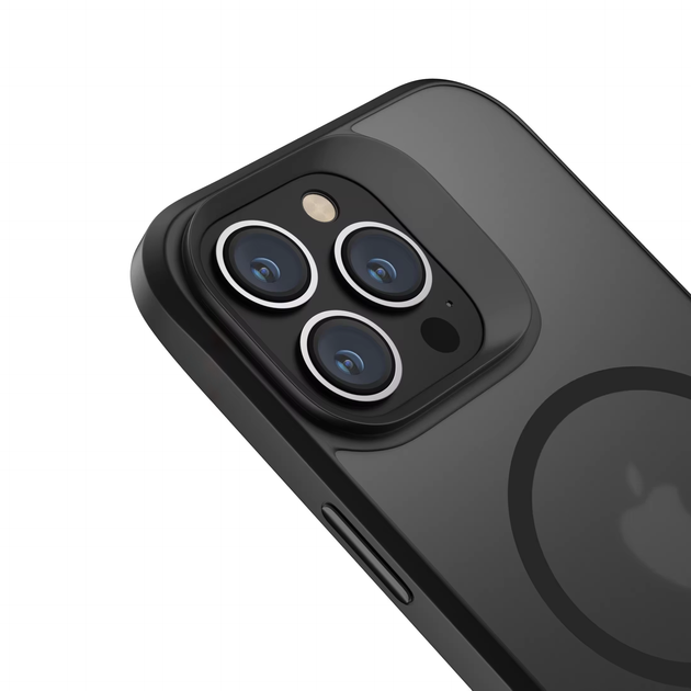 Протиударний матовий PREMIUM Soft-touch чохол з MagSafe на iPhone 14 Pro Чорний - изображение 2
