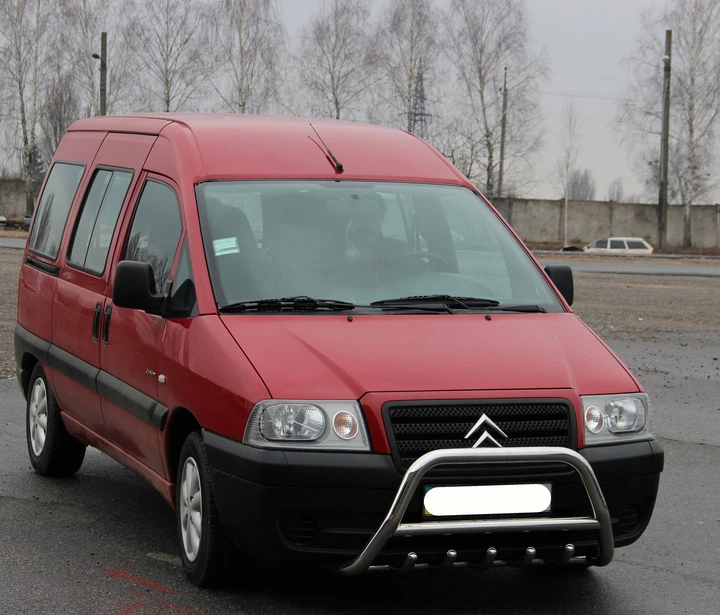 Кенгурятник WT003 (нерж) d60, без надписи для Citroen Jumpy 1996-2007 гг - изображение 3