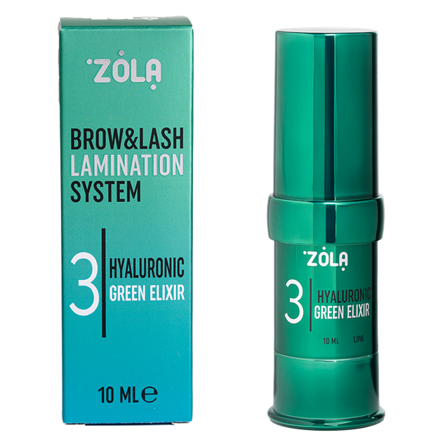 Состав для ламинирования 03 Hyaluronic Green Elixir Zola Color Lab - Фото 1 Состав для ламинирования 03 Hyaluronic Green Elixir Zola Color Lab - изображение 1