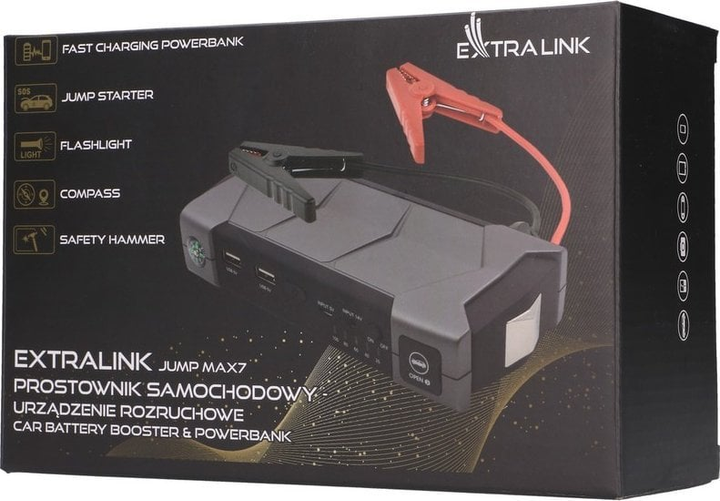 Пусковий пристрій-павербанк Extralink Jump Starter Max7 10000 mAh (5905090330325) - зображення 8
