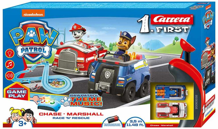 Tor wyścigowy Carrera First Paw Patrol Race N Rescue 3.5 m (20063058) (4007486630581) - obraz 1