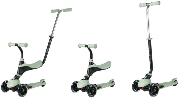 Дитячий самокат Qplay Sema Pro 3 в 1 Green (5061047481240) - зображення 6