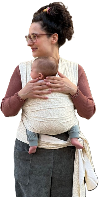 Chusta do noszenia dziecka Boba Serenity Wrap Sand Oat Meadow (817579015003) - obraz 1