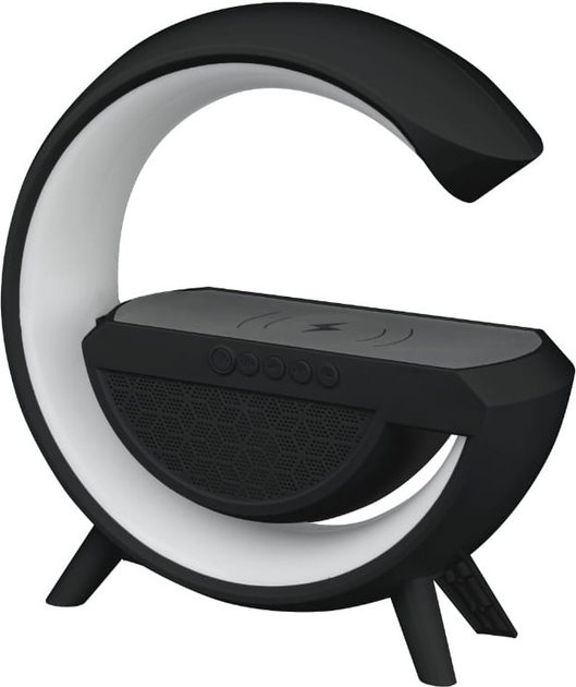 Głośnik przenośny DPM DTL301B LED RGB Bluetooth z ładowarką indukcyjną Czarny (5906881230756) - obraz 3