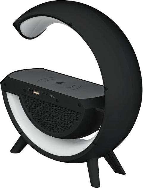 Głośnik przenośny DPM DTL301B LED RGB Bluetooth z ładowarką indukcyjną Czarny (5906881230756) - obraz 4