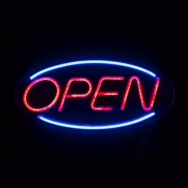 Декоративна неонова LED вивіска DPM Open 45 x 22 см (5906881229286) - зображення 2