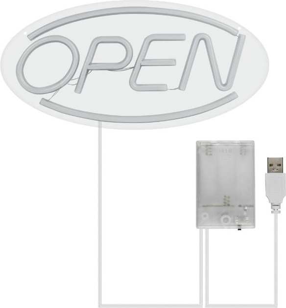 Декоративна неонова LED вивіска DPM Open 45 x 22 см (5906881229286) - зображення 3