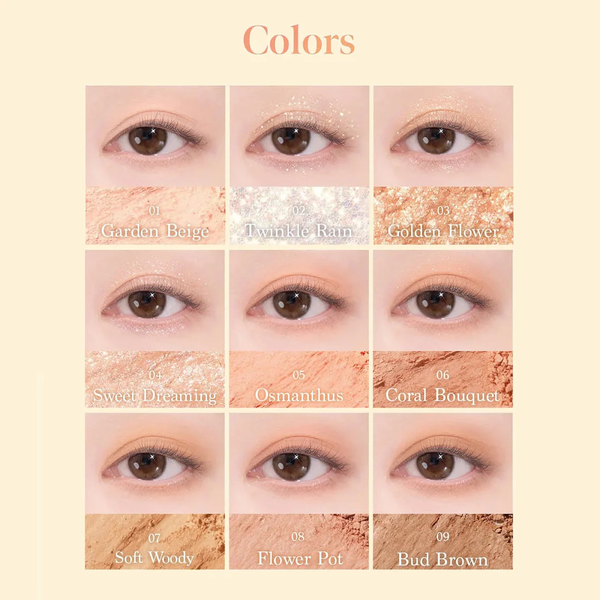 Палетка теней DASIQUE Shadow Palette 26 Golden Flower в тёплых цветочно-золотистых оттенках 7.5 г - Фото 2 Палетка теней DASIQUE Shadow Palette 26 Golden Flower в тёплых цветочно-золотистых оттенках 7.5 г - изображение 2